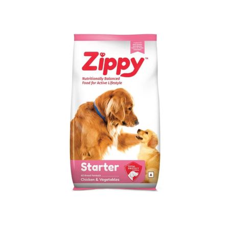 Zippy starter chicken and vegetables all breed dog dry food